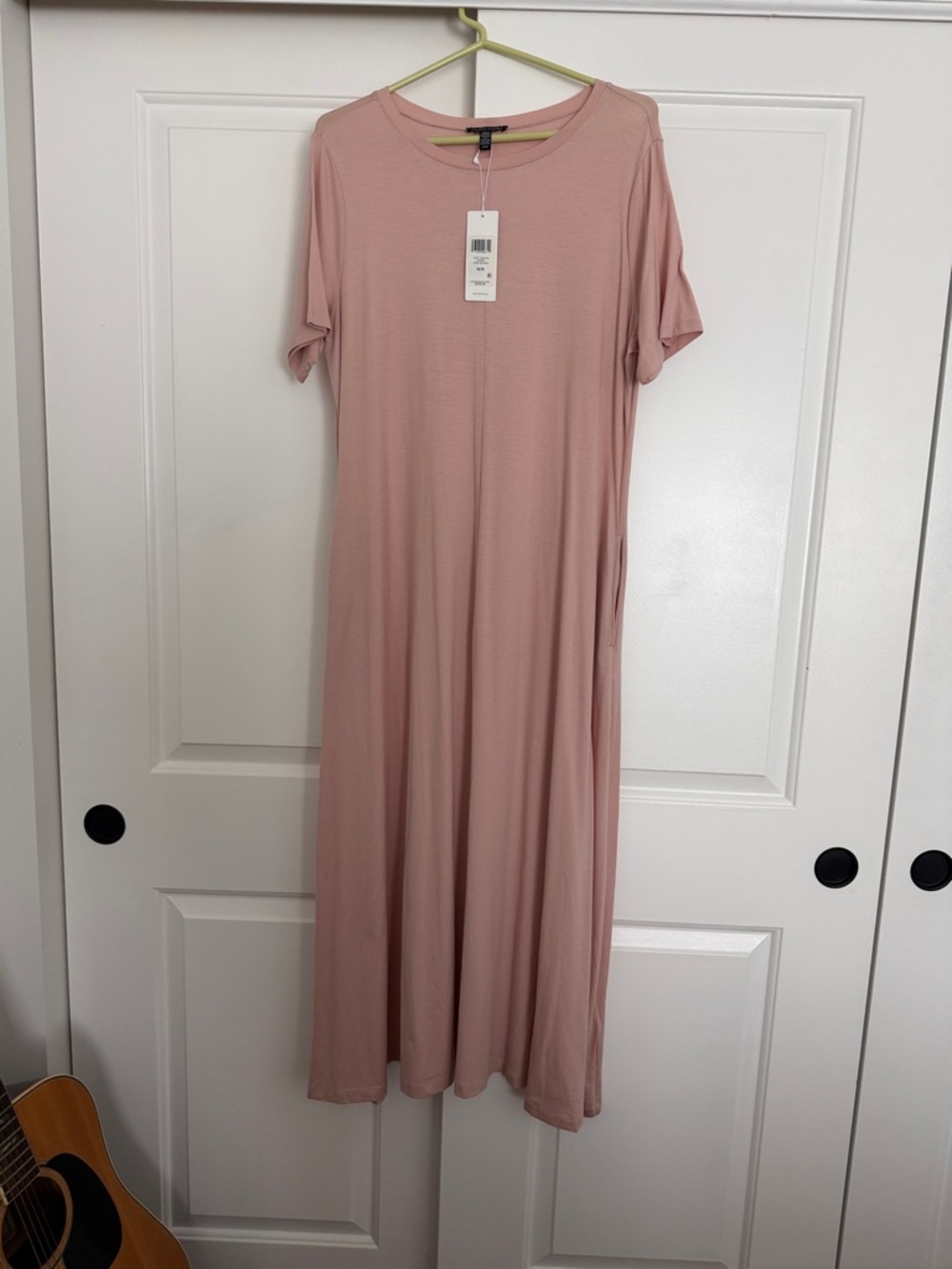 Eileen Fisher Dusty Rose Short-Sleeve Maxi Dress